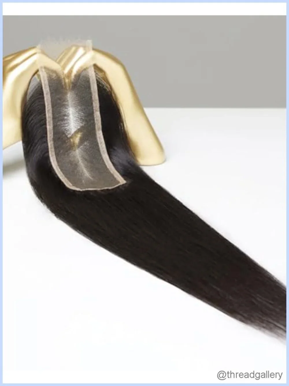 2x6 HD Lace Closure with 0.10mm Ultra Thin Invisible Swiss Lace, Pre-Plucked